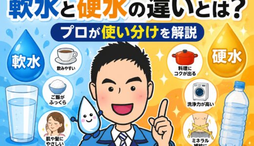 軟水と硬水の違いとは？プロが使い分けを解説