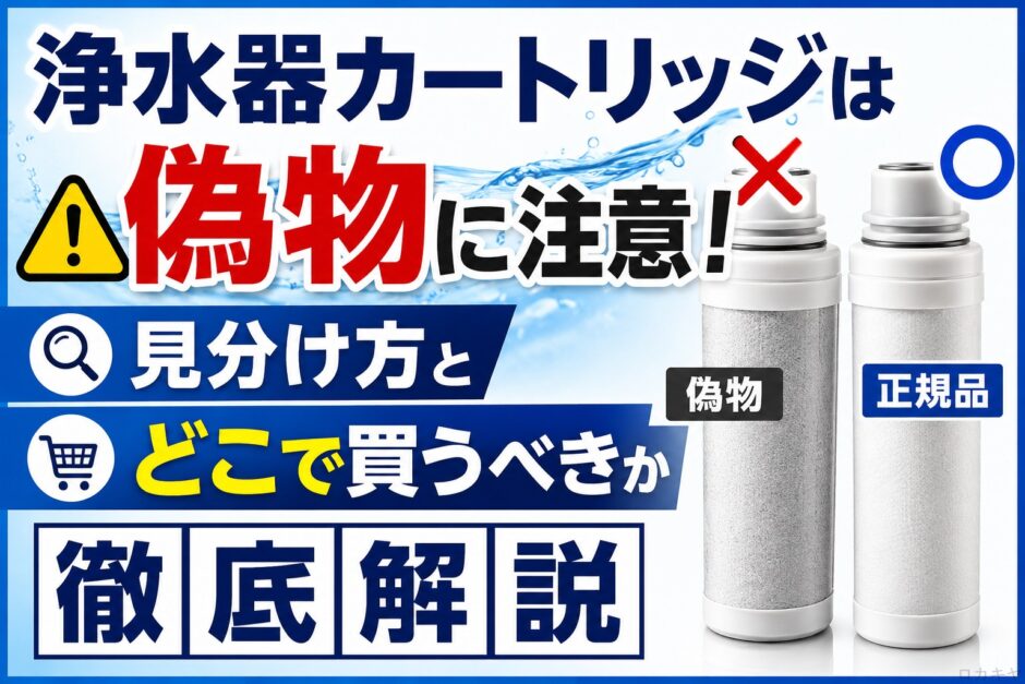 浄水器カートリッジは偽物に注意｜見分け方とどこで買うべきか徹底解説