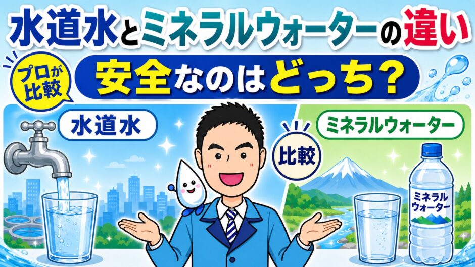 水道水とミネラルウォーターどちらが安全サムネ