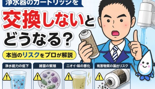 浄水器のカートリッジを交換しないとどうなる？本当のリスクをプロが解説