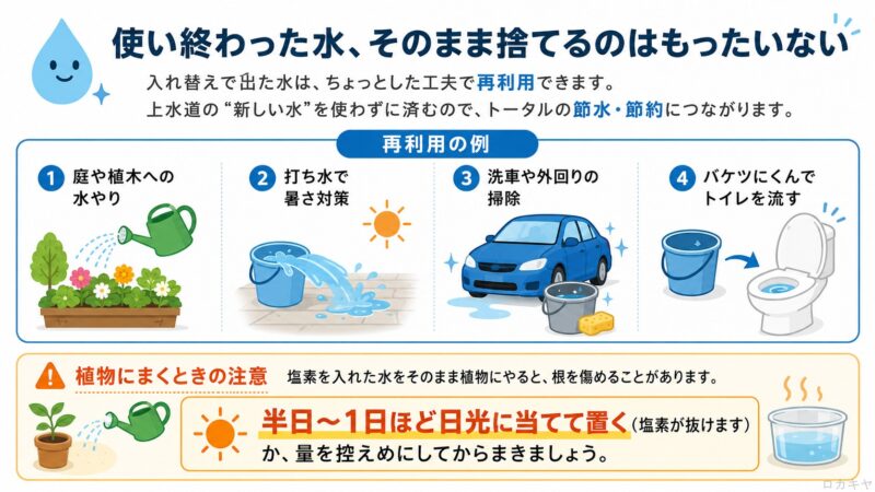 使い終わった水の使い道