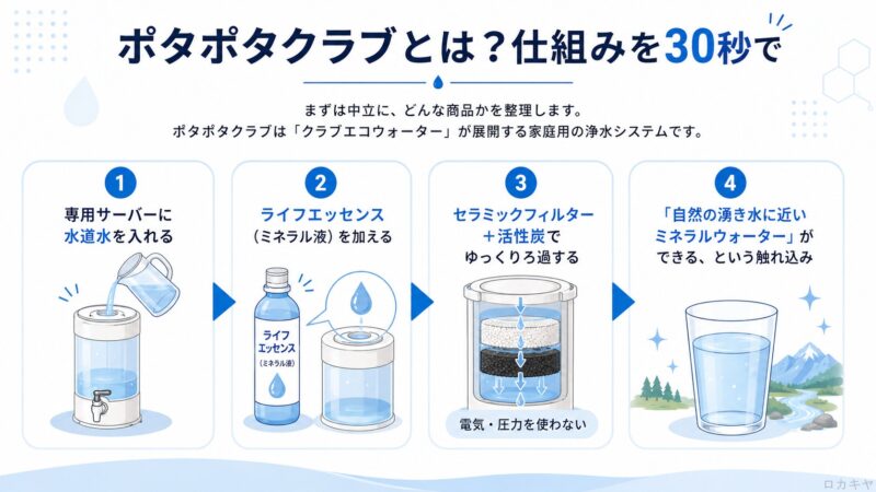 水処理のプロ解説】ポタポタクラブはやめたほうがいい？カビ・口コミ