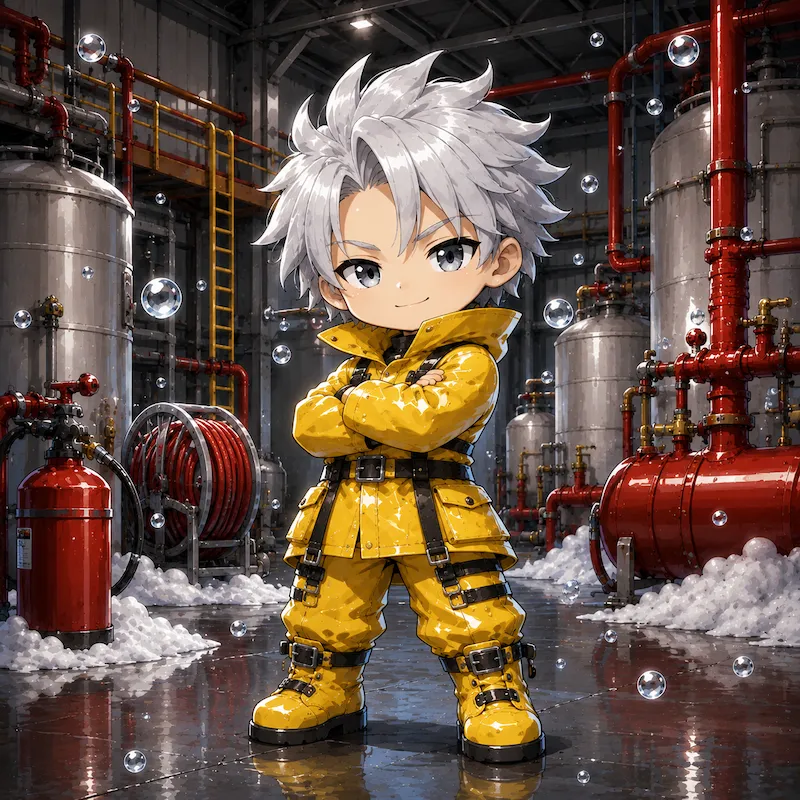 PFAS（PFOS・PFOA）のキャラクターイラスト