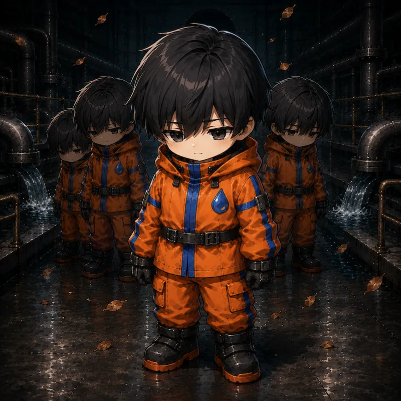 総トリハロメタンのキャラクターイラスト